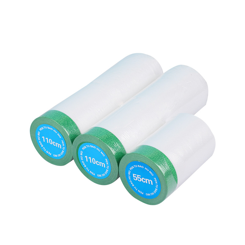 Külső fal maszkfilm elektrostatikus tapadással – PE, erős viszkozitás, közepes vastagság, beltéri felhasználás bútorok porvédelemére és autófestésre