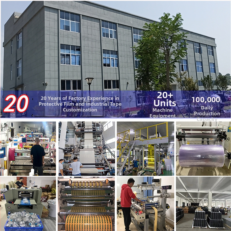 PE aizsargfilms virsmas aizsardzībai, pašlīmējošs, biezums 0.05/0.07/0.1 mm, pamatmateriāls PE, sērija PE aizsargfilma