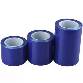 PE védőfólia ajtókhoz és ablakokhoz – por- és karcolásálló; üveg, ajtó fogantyúk, alumínium profilok és nyomtatott lemezek számára; vastagság: 3,8/4,5/5,8 μm; viszkozitás: 5/10/20/40/60 g