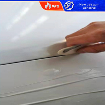 NT018 autóvédő fólia, önállóan tapadó, PE anyag, 40–60 μm vastagság, vízoldódó ragasztó