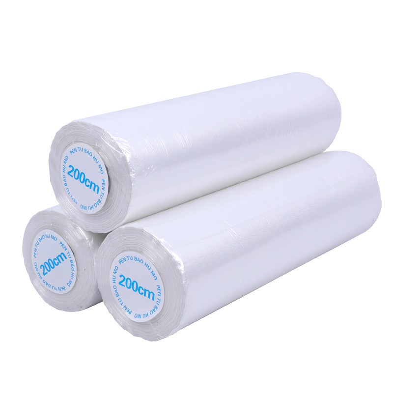 PE dulkių apsaugos plėvelė baldams ir drabužinėms, be klijų, su popieriaus korpusu, storis 0,6, maskavimui ir apsaugai