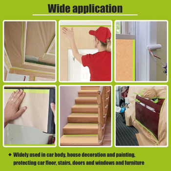 Automobilių dažymo maskavimo popierius — kraft popierius ir japoniškas popierius, įvairaus storio, slėgio jautrūs klijai, tinkamas automobilių dažymui ir namų apdailai