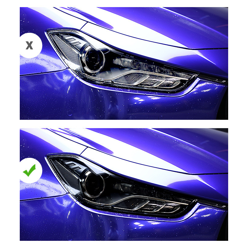 Folia za zaštitu farova Maserati Ghibli i Levante — TPU, SNBLO, prilagodljivo