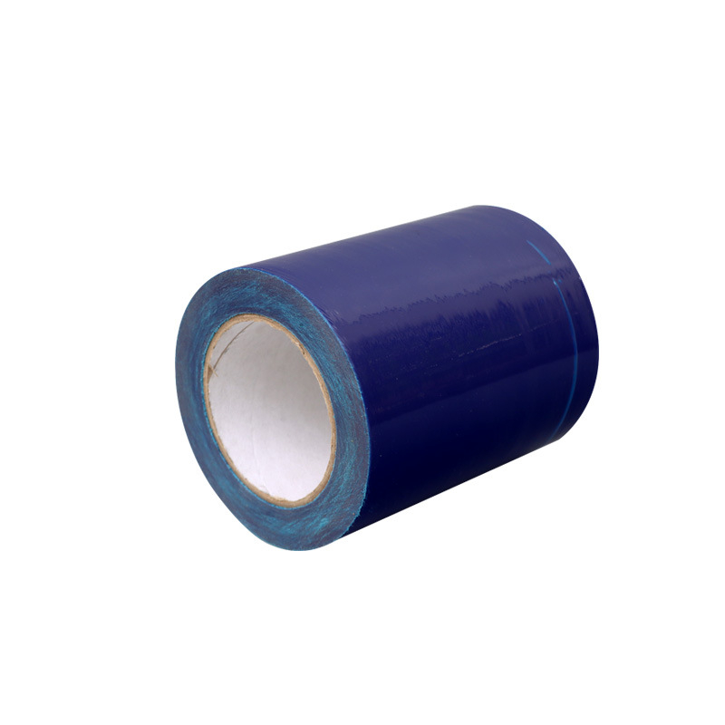 Savarankiškai prilipanti PE apsauginė plėvelė aliuminio paviršiams, storis 0,04 mm, atspari purvui ir dulkėms, vandens pagrindo klijai