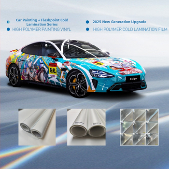 ESIGN PVC nálepka na karosériu auta, kreslený vzor, s lepiacou inštaláciou