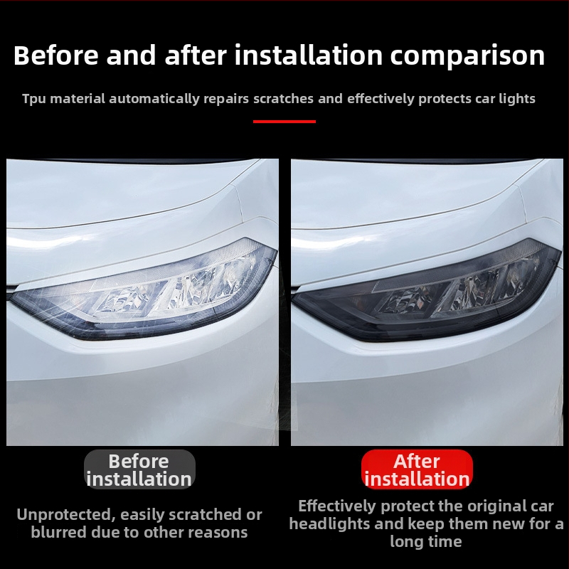 Automobilio žibinto plėvelė — TPU medžiaga, pritaikyta apdorojimo, universali suderinamumas, automobilių žibintų plėvelių serija, 3 metų garantija