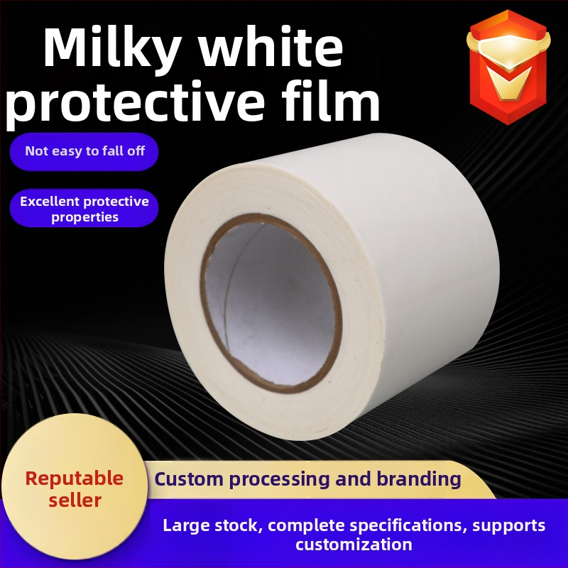 PE védőfilm ajtókhoz és ablakokhoz; vastagság 3–12; ragasztórendszer: alacsony, közepes, magas, extra magas viszkozitás; alapanyag: PE eredeti film; mag: papír.