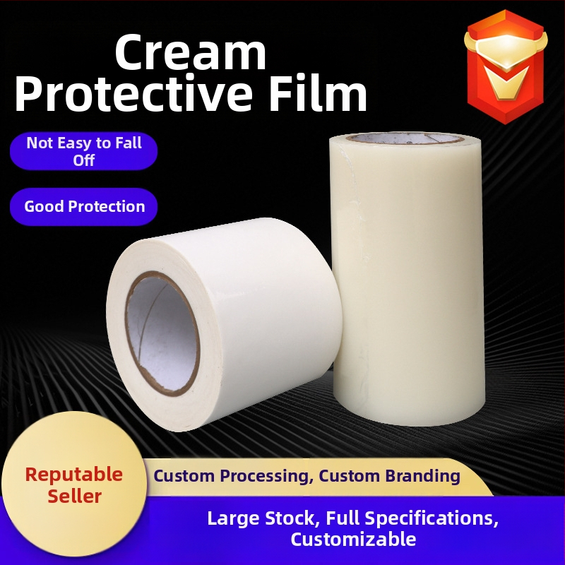 PE védőfilm ajtókhoz és ablakokhoz; vastagság 3–12; ragasztórendszer: alacsony, közepes, magas, extra magas viszkozitás; alapanyag: PE eredeti film; mag: papír.