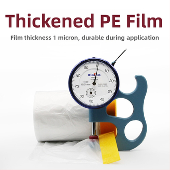 Egyszer használatos, átlátszó maszkoló fólia autófestéshez és bútorfelújításhoz, PE anyag, 7,5 μm, 95% fényáteresztés, nyomásérzékeny ragasztó, magas viszkozitás