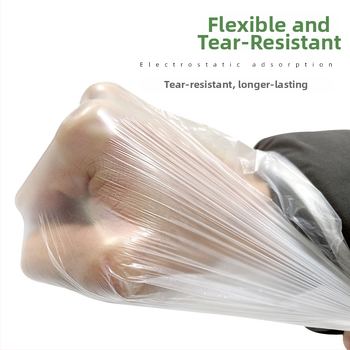 Egyszer használatos, átlátszó maszkoló fólia autófestéshez és bútorfelújításhoz, PE anyag, 7,5 μm, 95% fényáteresztés, nyomásérzékeny ragasztó, magas viszkozitás