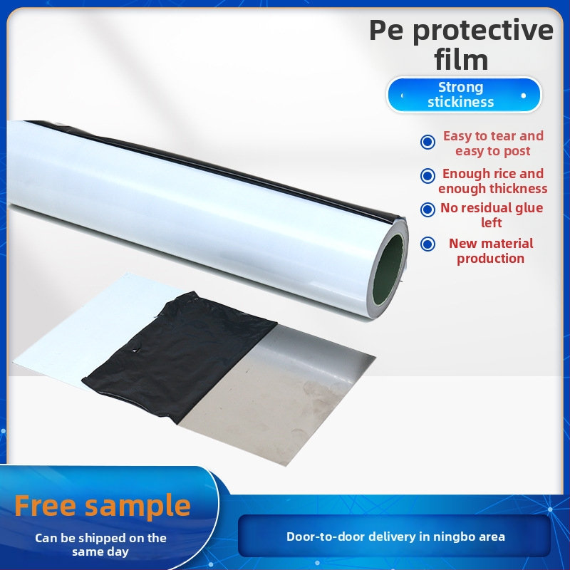 Ajtó- és ablakvédő fólia - PE-filmből készült, víz alapú ragasztóval a por és karcolás elleni védelemhez szállítás közben műanyag alkatrészekhez, rozsdamentes acélhoz, márványhoz és bútorokhoz