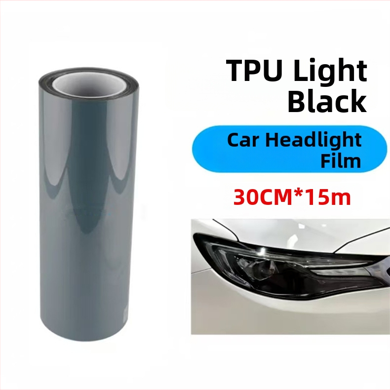 King Platinum TPU automobilių priekinio ir galinio žibinto apsauginis filmas, su įbrėžimų taisymu ir spalvos keitimo funkcija (permatomas)