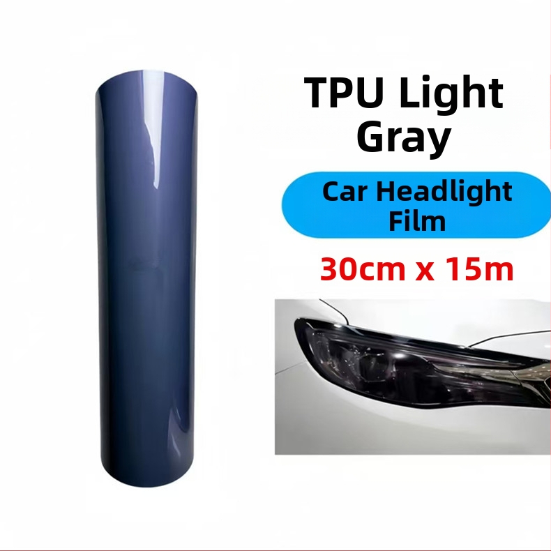 King Platinum TPU automobilių priekinio ir galinio žibinto apsauginis filmas, su įbrėžimų taisymu ir spalvos keitimo funkcija (permatomas)