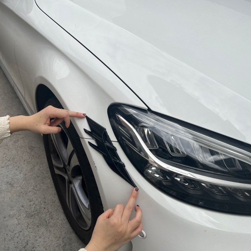 3D ABS декоративен стикер за веждите на фаровете, универсален модел, модел 911#, марка HDELF