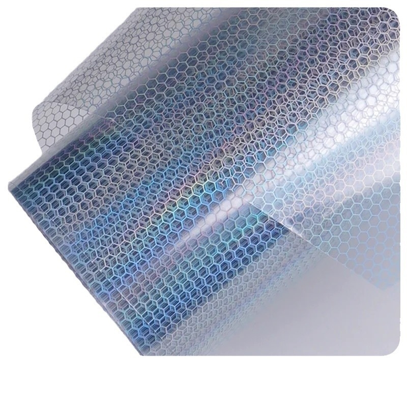 Film pentru faruri auto cu model faguri laser, plasă transparentă, material PVC, Brand Other