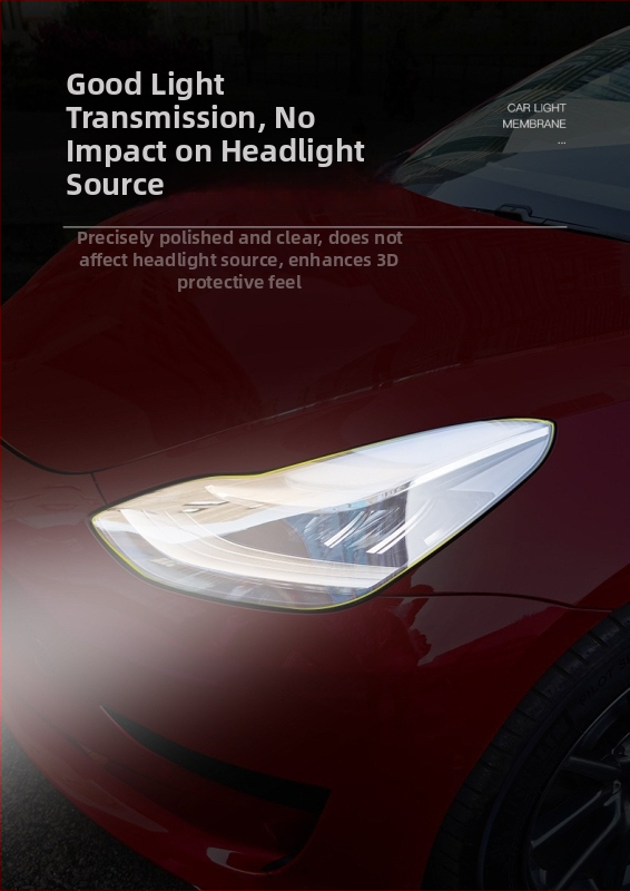 Mozhou TPU apsauginė plėvelė priekinėms ir galinėms žibintams Tesla Model 3/Y/X/S