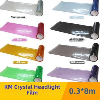 Automašīnas lukturu un aizmugurējo lukturu folija - PVC, drošības plēve, biezums 0.09 mm, gaismas caurlaidība 80%, apstrādes pielāgošana
