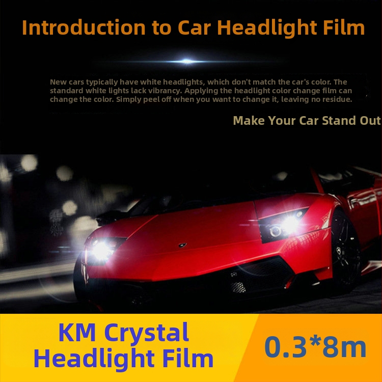 Automobilio priekiniai ir galiniai žibintai plėvelė - PVC, saugos plėvelė, storis 0.09 mm, šviesos pralaidumas 80%, apdorojimo pritaikymas