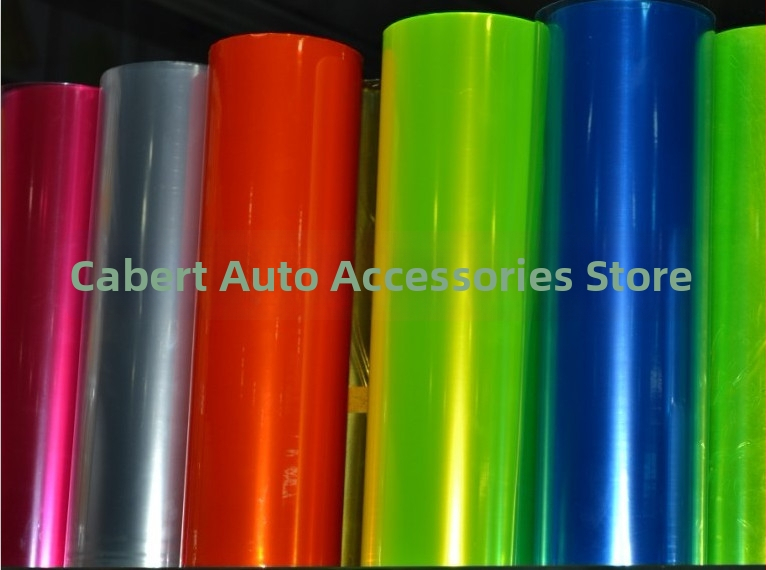 Automobilių žibintų spalvos keitimo plėvelė (PVC) – šviesos pralaidumas 90%, šilumos izoliacija 80%, tinka bendriesiems modeliams