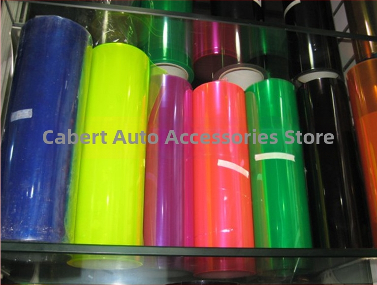 Automobilių žibintų spalvos keitimo plėvelė (PVC) – šviesos pralaidumas 90%, šilumos izoliacija 80%, tinka bendriesiems modeliams