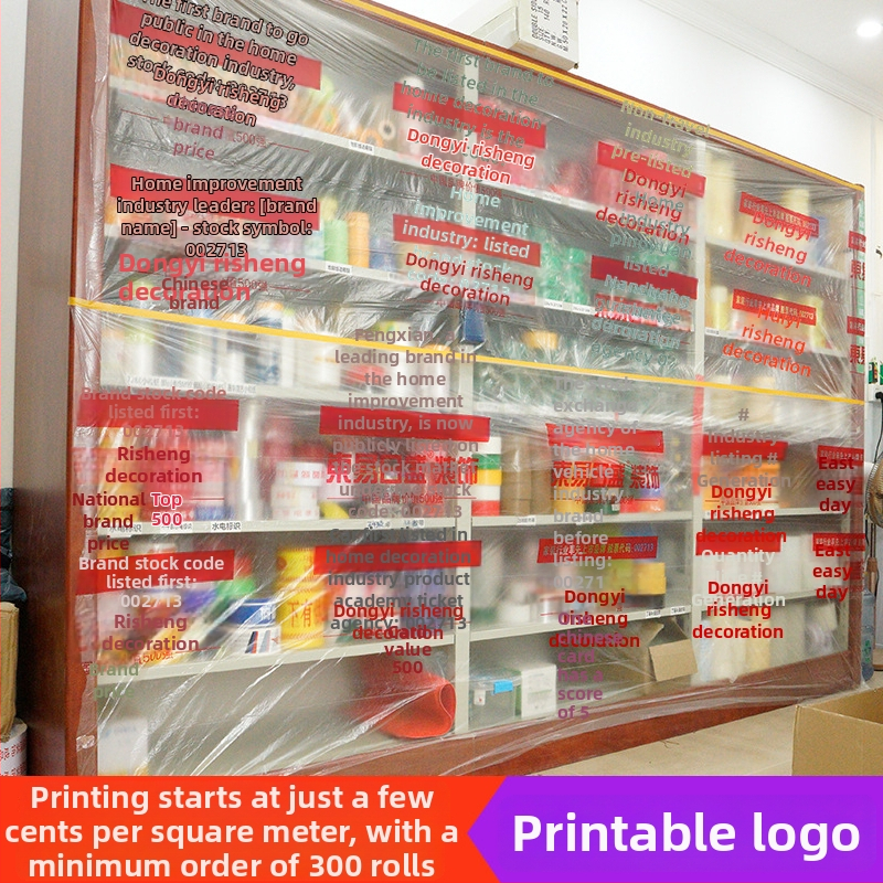 PE maszkoló fólia autófestéshez és otthoni dekorációhoz, papír-PE hordozó, papírcső mag, vízbázisú ragasztó, magas viszkozitás, testreszabható feldolgozás