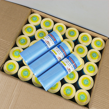 Autófényezés maszkoló fólia, PE fólia víz alapú ragasztóval, hossz 25 m, sorozat 002, magas viszkozitás