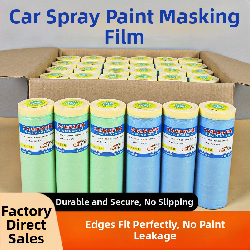 Autófényezés maszkoló fólia, PE fólia víz alapú ragasztóval, hossz 25 m, sorozat 002, magas viszkozitás