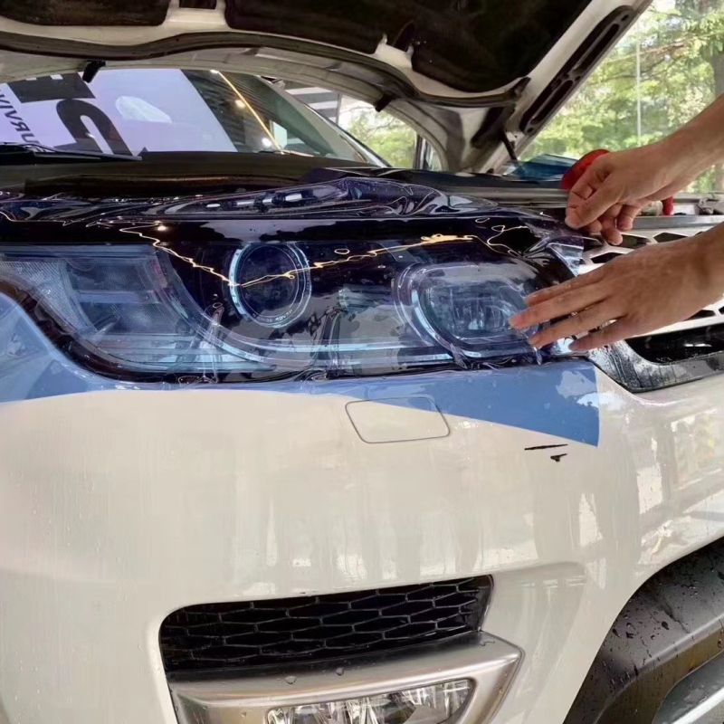 Film de protecție faruri auto Gukawei, material TPH, anti-zgârieturi