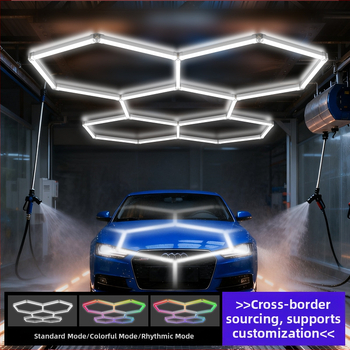 Sešstūra LED bišu šūnu garāžas gaisma, modelis Garage Light-0024, 168W, 100 lm/W, 50 000 h, AC 100-265 V