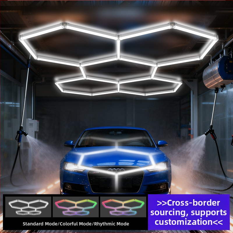 Sešstūra LED bišu šūnu garāžas gaisma, modelis Garage Light-0024, 168W, 100 lm/W, 50 000 h, AC 100-265 V