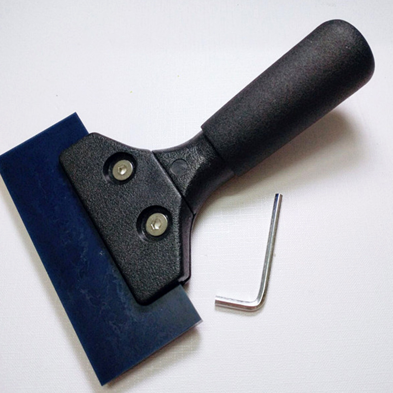 Εργαλείο τοποθέτησης αυτοκινήτων φιλμ – ξύστρα από τένοντα βοείου με κοντή λαβή και σκληρή ελαστική λωρίδα για εφαρμογή φιλμ και αλλαγή χρώματος