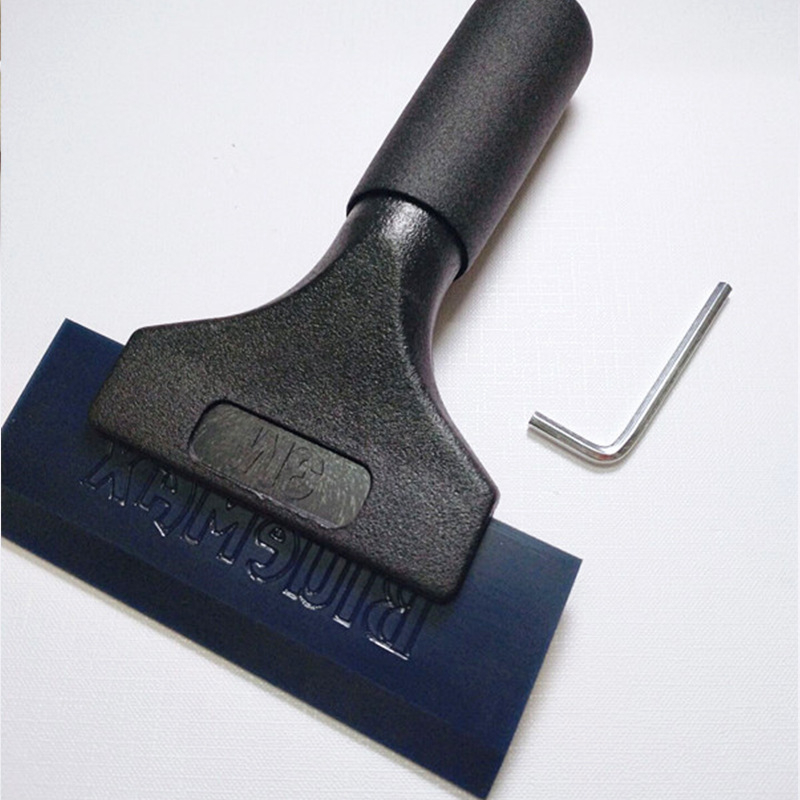 Εργαλείο τοποθέτησης αυτοκινήτων φιλμ – ξύστρα από τένοντα βοείου με κοντή λαβή και σκληρή ελαστική λωρίδα για εφαρμογή φιλμ και αλλαγή χρώματος