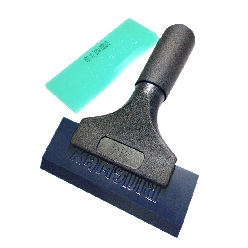 Εργαλείο τοποθέτησης αυτοκινήτων φιλμ – ξύστρα από τένοντα βοείου με κοντή λαβή και σκληρή ελαστική λωρίδα για εφαρμογή φιλμ και αλλαγή χρώματος