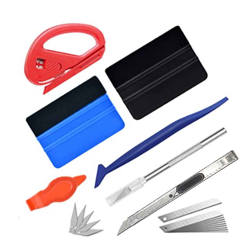 Set alata za foliju za oblaganje automobila – 8 komada, strugač, PP materijal, TACARO, 131 g