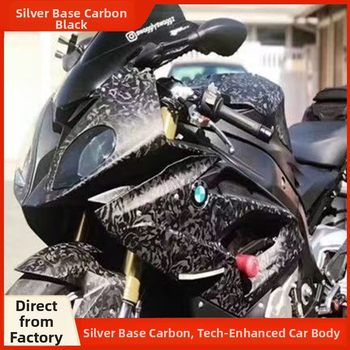 Автомобилен интериорен филм за защита с флорална карбонова текстура (гъвкав базов слой; PVC материал; 2-годишна гаранция; лесна инсталация с канали за отстраняване на въздуха; UV устойчиво покритие)