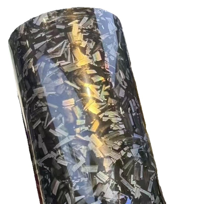 Автомобилен интериорен филм за защита с флорална карбонова текстура (гъвкав базов слой; PVC материал; 2-годишна гаранция; лесна инсталация с канали за отстраняване на въздуха; UV устойчиво покритие)