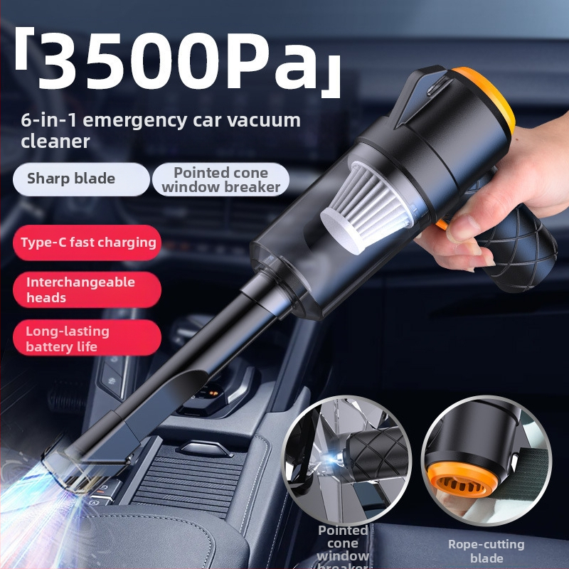 Bezdrôtový vysávač do auta – Viacfunkčný, 120W, vstavaná batéria 1001-1600mAh, USB napájanie, sací výkon 10.1-15KPa (2100-3000Pa), suchý typ