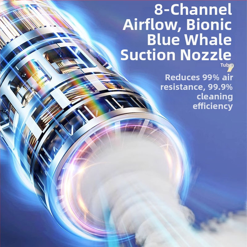 Безжичен преносим вакуум за автомобил, ръчен, 120W, всмукване над 5000 Па, вградена батерия 2000-2500 mAh, USB захранване, мокро и сухо почистване, за килими