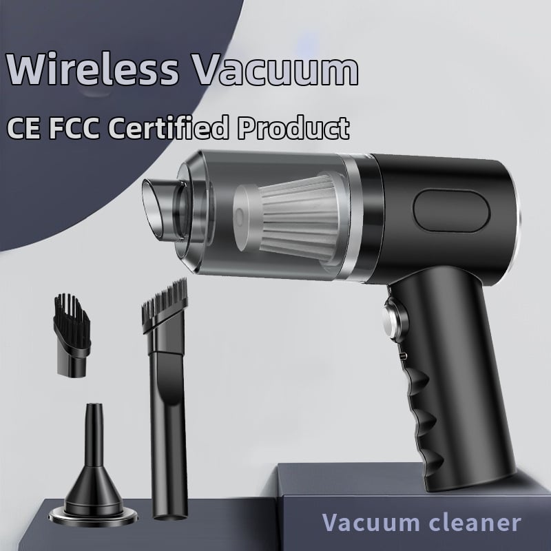 VHG φορητή σκούπα αυτοκινήτου με brushless κινητήρα, ισχυρή αναρρόφηση 5500 Pa, επαναφορτιζόμενη μέσω USB, φορητή και συμπαγής, 7.4 V