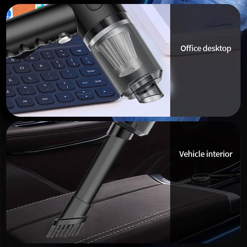 VHG φορητή σκούπα αυτοκινήτου με brushless κινητήρα, ισχυρή αναρρόφηση 5500 Pa, επαναφορτιζόμενη μέσω USB, φορητή και συμπαγής, 7.4 V