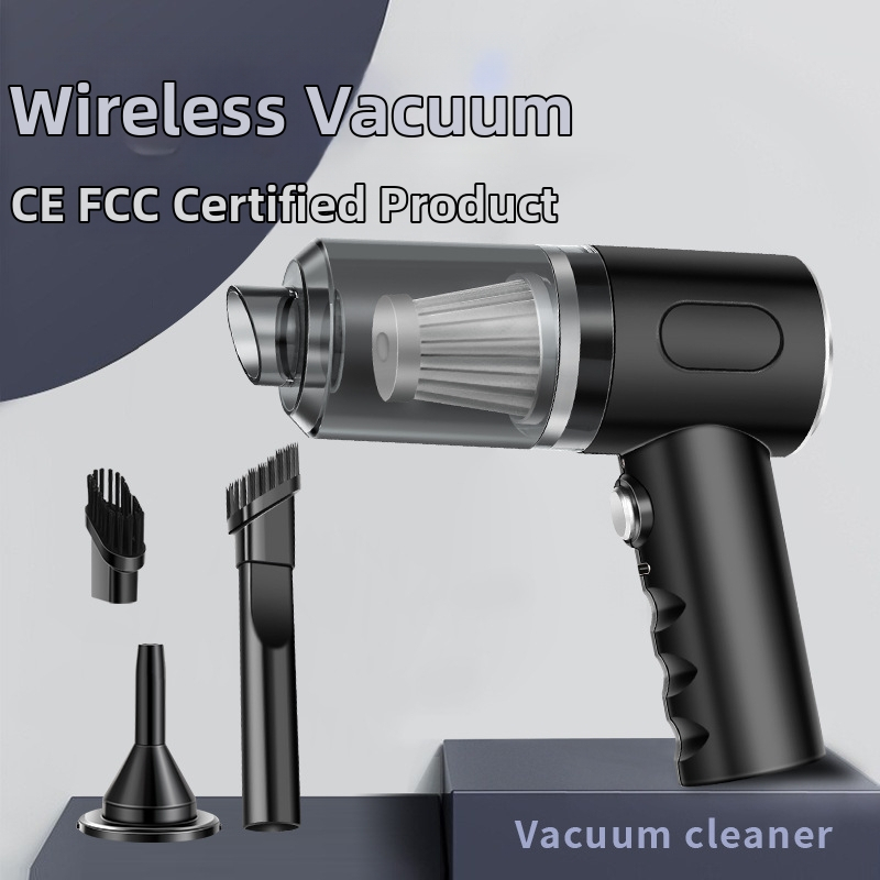 VHG φορητή σκούπα αυτοκινήτου με brushless κινητήρα, ισχυρή αναρρόφηση 5500 Pa, επαναφορτιζόμενη μέσω USB, φορητή και συμπαγής, 7.4 V
