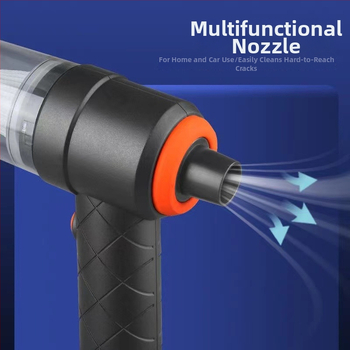 Φορητή χειροκίνητη σκούπα αυτοκινήτου με ενσωματωμένη αναρρόφηση και φύσηγμα, 7,4V, 120W, 6000Pa, ασύρματη επαναφορτιζόμενη