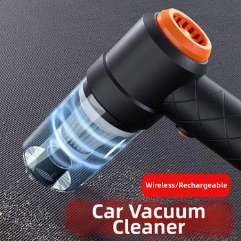 Φορητή χειροκίνητη σκούπα αυτοκινήτου με ενσωματωμένη αναρρόφηση και φύσηγμα, 7,4V, 120W, 6000Pa, ασύρματη επαναφορτιζόμενη