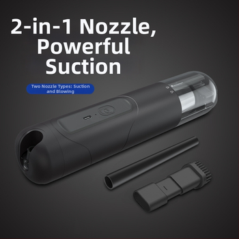 NEWO Μικρή ασύρματη ηλεκτρική σκούπα αυτοκινήτου, επαναφορτιζόμενη, 11.1V, 56W, 5500Pa ισχυρή αναρρόφηση