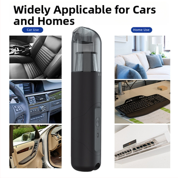 NEWO Μικρή ασύρματη ηλεκτρική σκούπα αυτοκινήτου, επαναφορτιζόμενη, 11.1V, 56W, 5500Pa ισχυρή αναρρόφηση