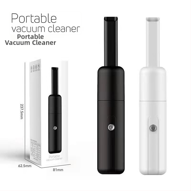 Mini bezvadu automašīnas putekļu pūcējs, rokas vadāms, USB uzlāde, iebūvēta akumulators 501–800 mAh, stūra locīšanas uzgalis, sūknēšana <10 kPa, trokšņa līmenis <36 dB