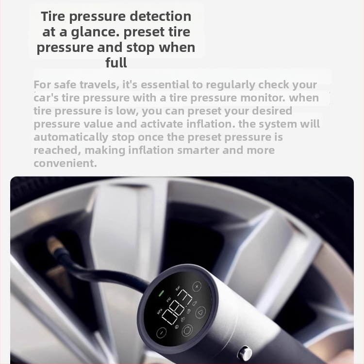 Lydsto φορητός ασύρματος ηλεκτρικός σκουπι αυτοκινήτου με αντλία ελαστικών, 5V, 10W, 7500Pa, επαναφορτιζόμενος