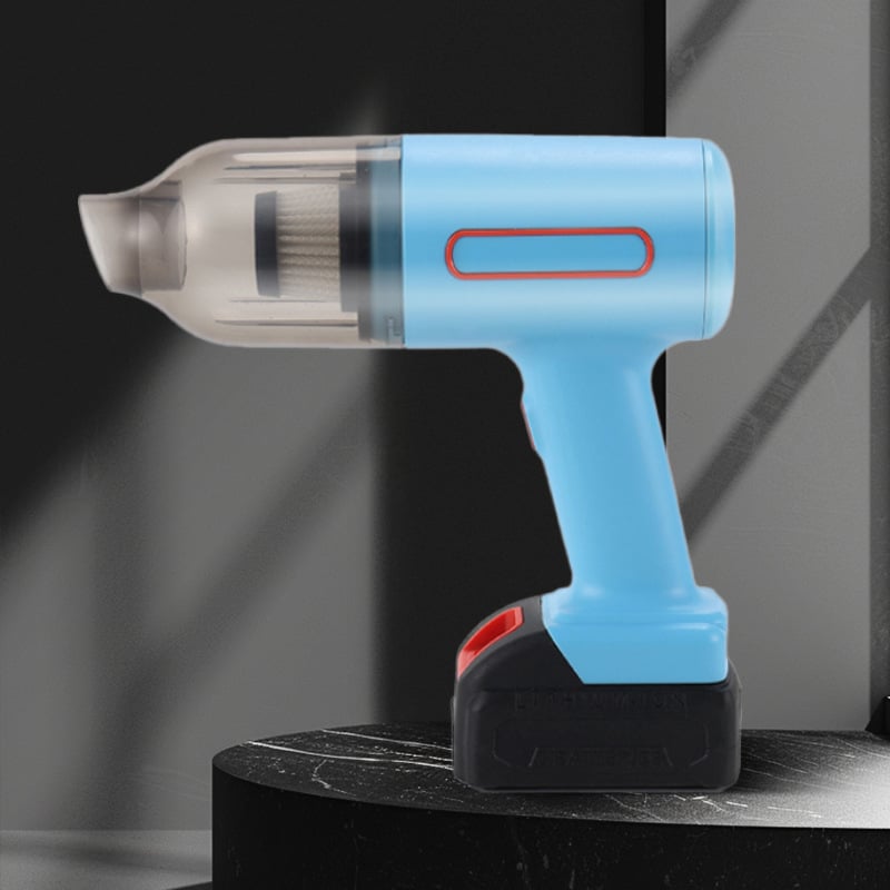 Φορητή σκούπα αυτοκινήτου με διπλή λειτουργία: αναρρόφηση και φύσημα (9000 Pa, 12 V, 90 W), ασύρματη, επαναφορτιζόμενη