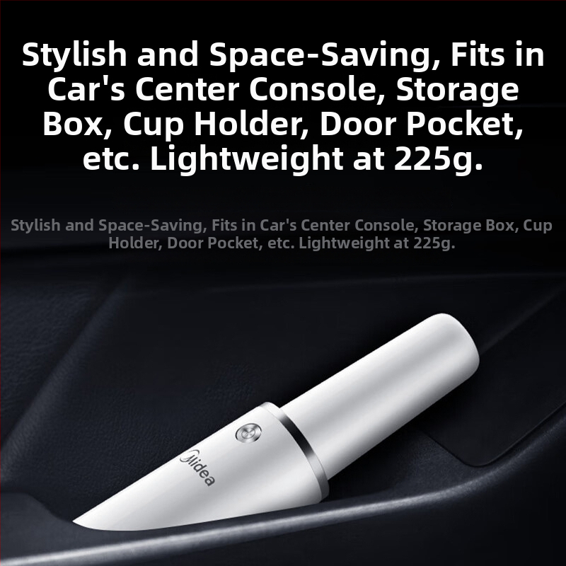 Midea juhtmevaba käeshoitav tolmuimeja auto TK2C – kahekordne kasutus auto ja kodu jaoks, tugev imemine, sisseehitatud 1600–2000 mAh aku, kuni 1 tunni tööaeg, imemisjõud alla 2000 Pa