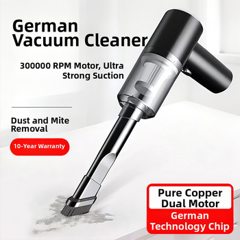 Χειροκίνητος φορητός απορροφητήρας αυτοκινήτου — Ασύρματη φόρτιση, Ισχυρή απορρόφηση 20000 Pa, 65W, χωρίς καλώδια, Λειτουργία φουσκώματος